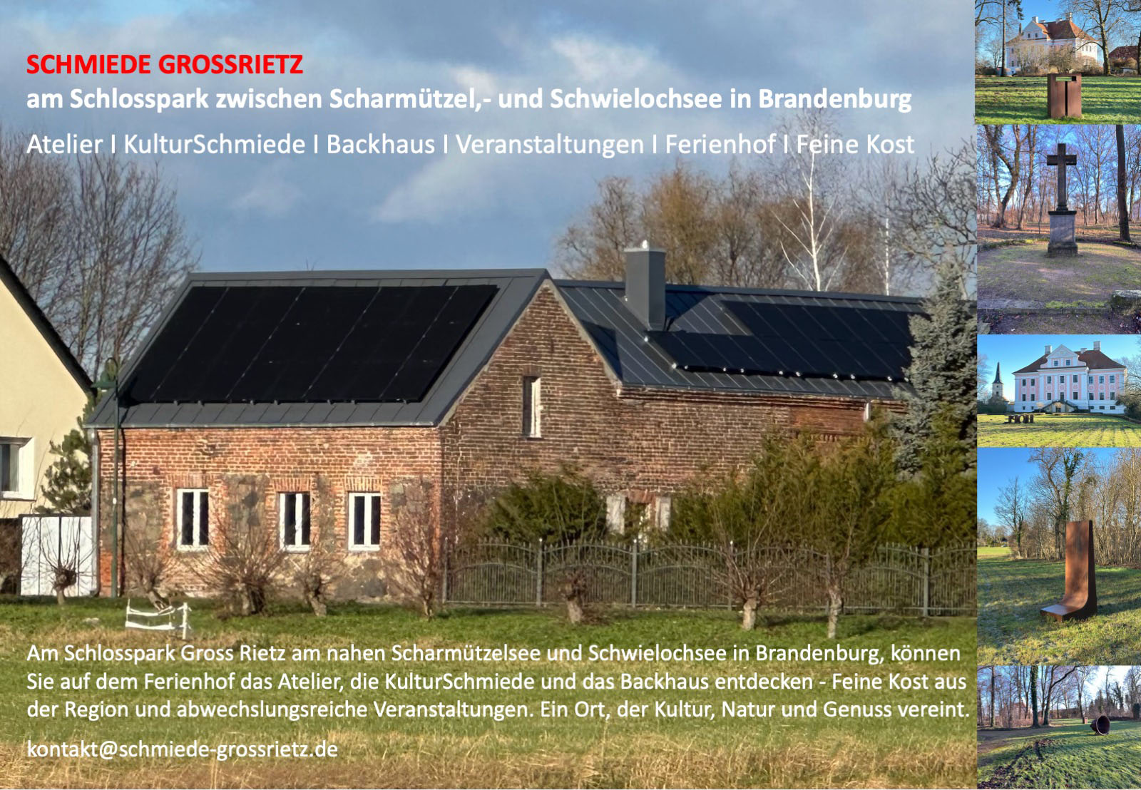 Schmiede Grossrietz - Atelier | Backhaus | KulturSchmiede | Veranstaltungen | Ferienhof | Feine